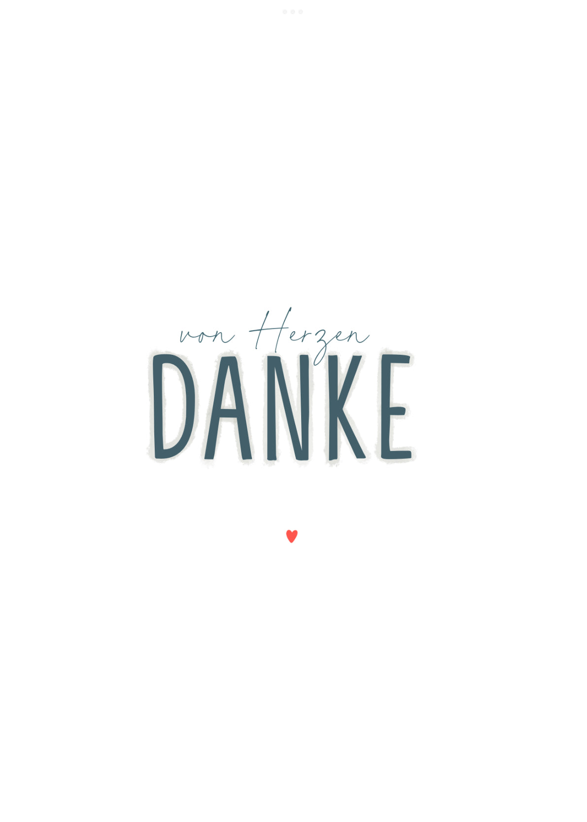 Minikarte Spruch "Danke"
