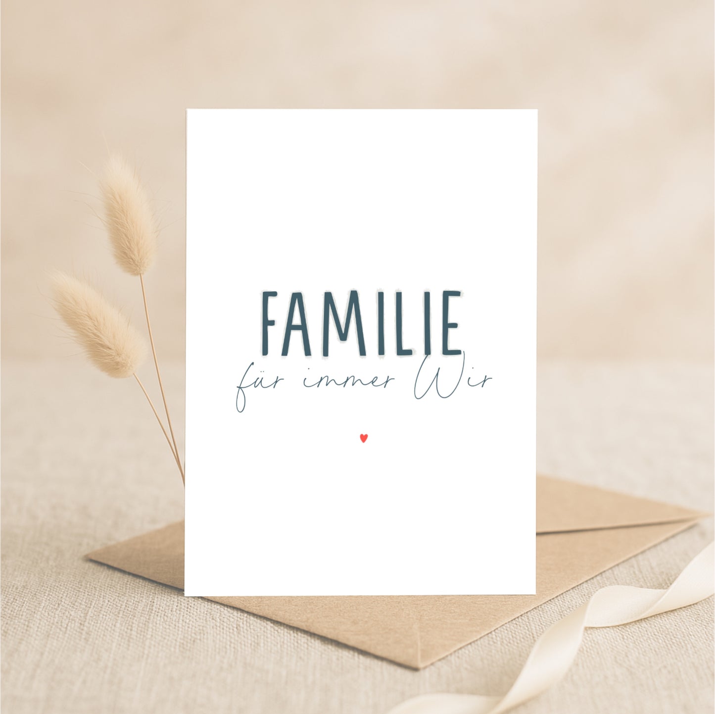 Minikarte Spruch "Familie"
