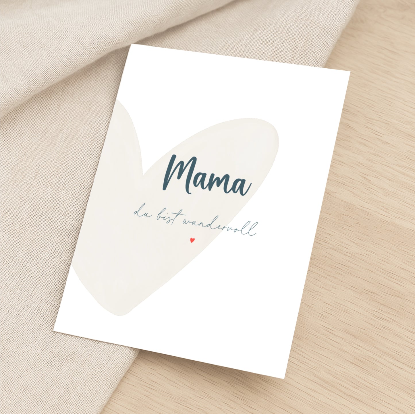Postkarte – Spruch „Mama, du bist wundervoll“