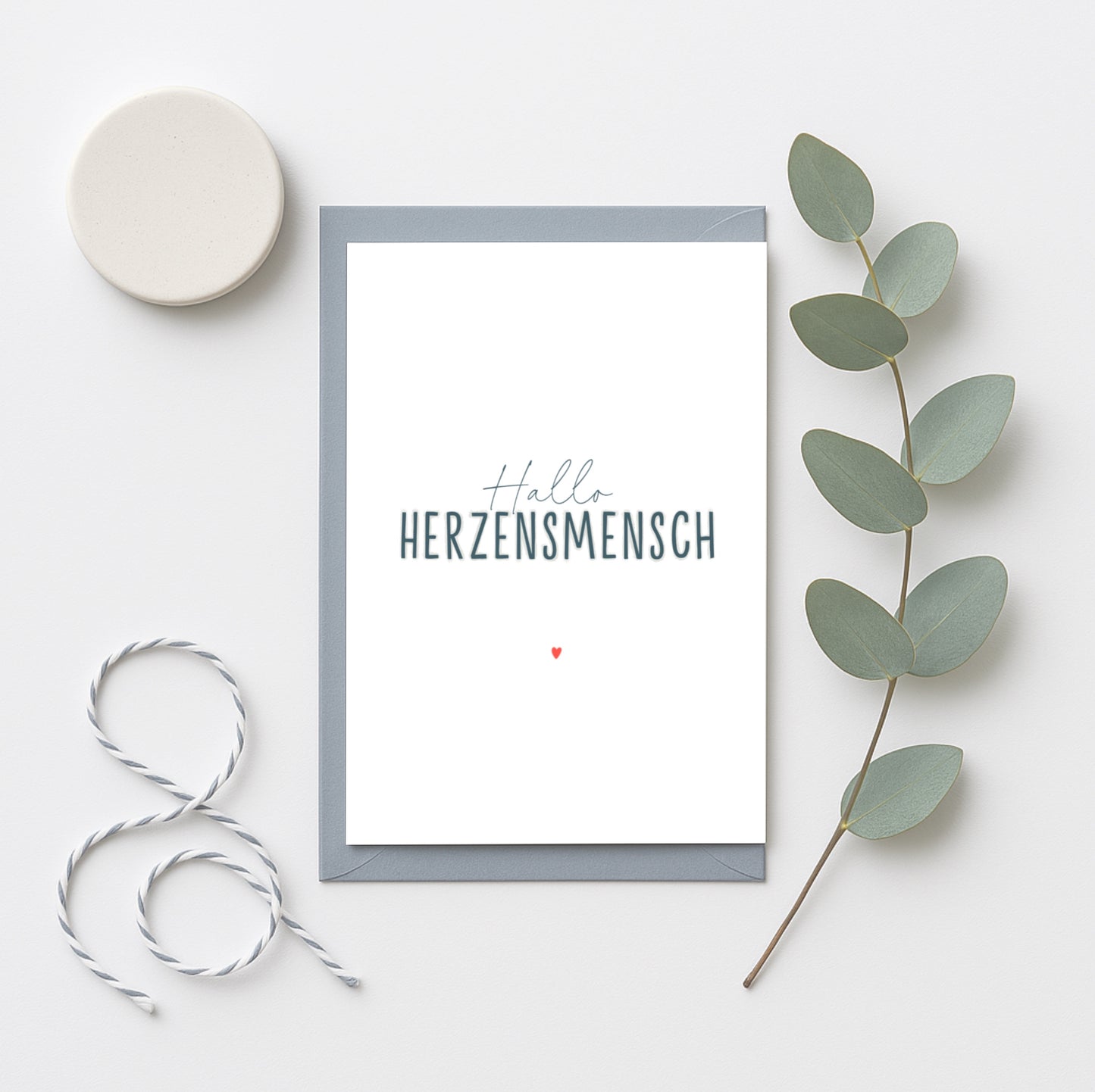 Minikarte Spruch "Herzernmensch"