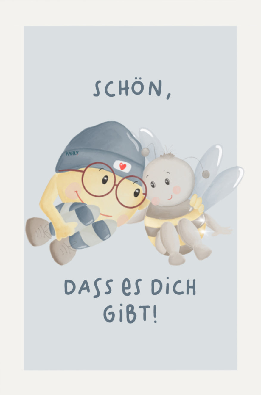Minikarte "Schön, dass es dich gibt"