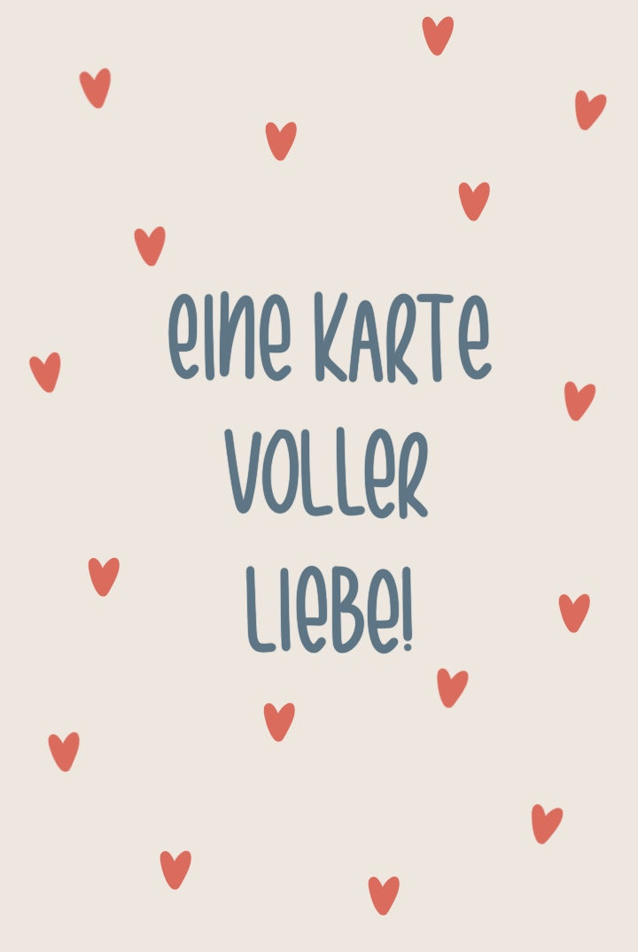 Minikarte "Karte voller Liebe"