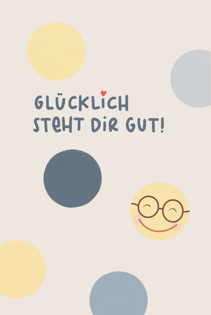 Karte "Glücklich"