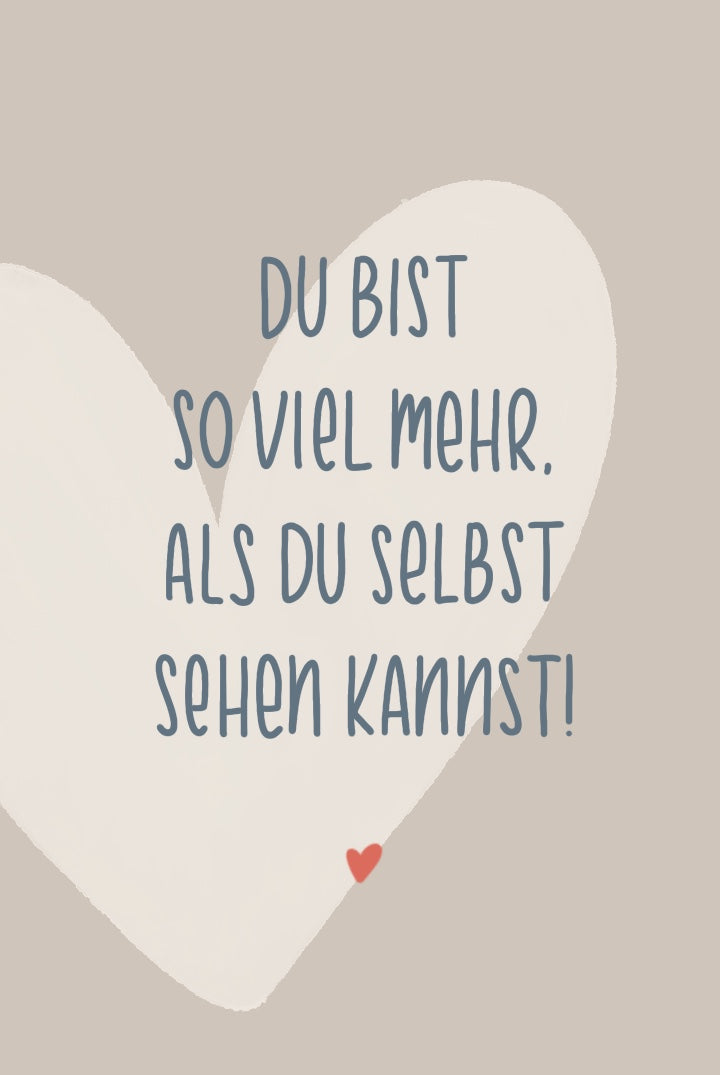 Minikarte "Du bist so viel mehr"