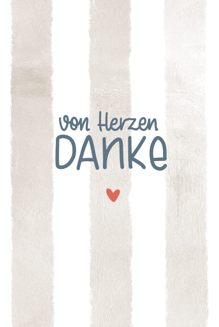 Minikarte "Danke"