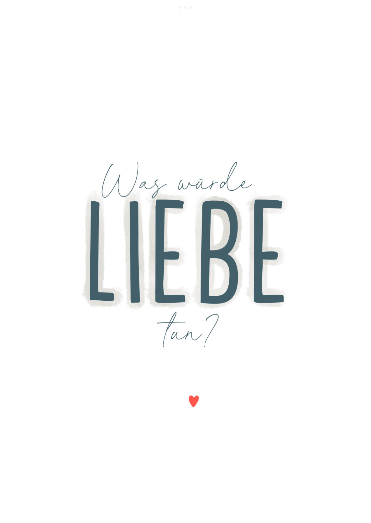 Minikarte Spruch "Liebe"