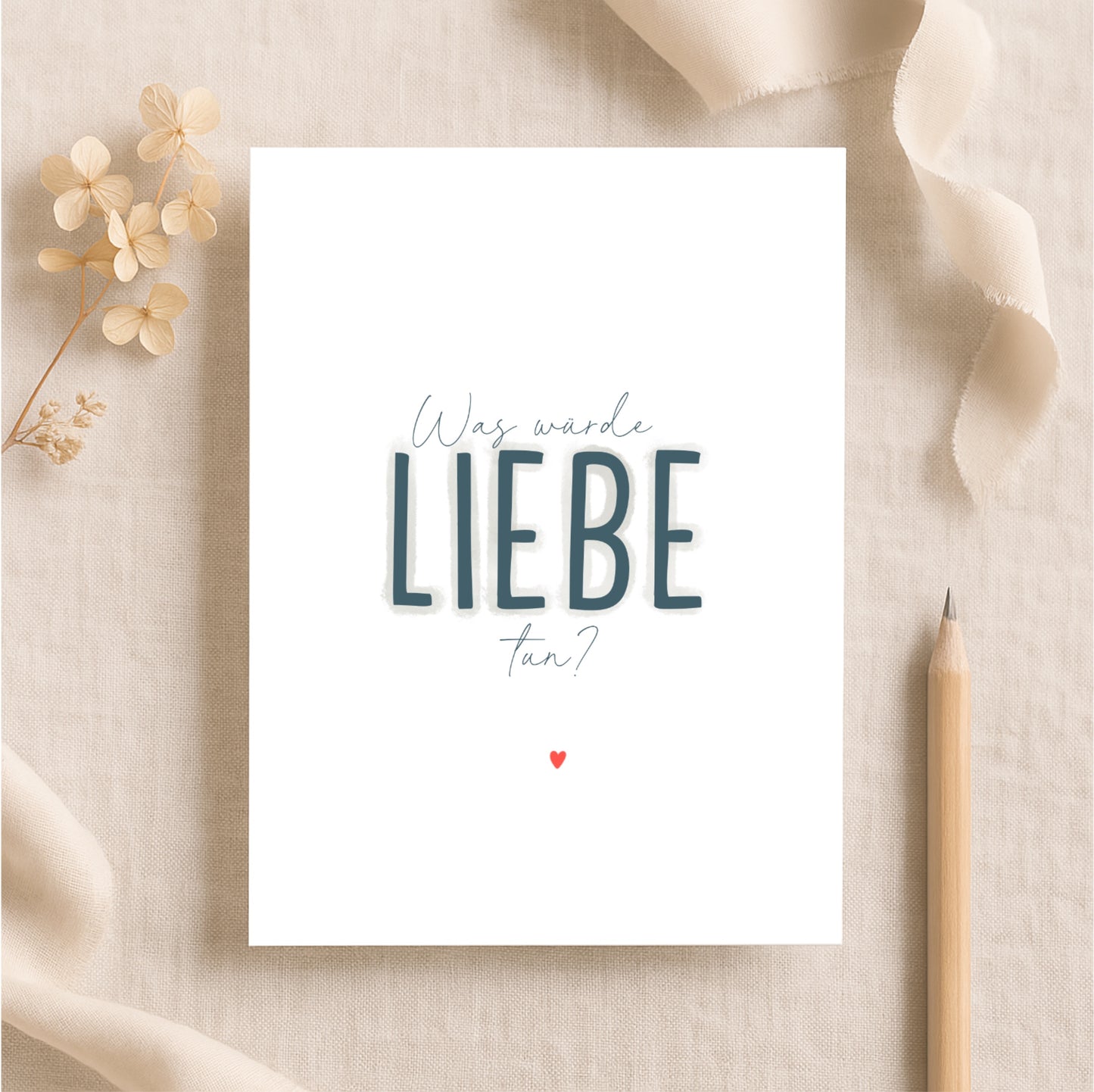 Minikarte Spruch "Liebe"