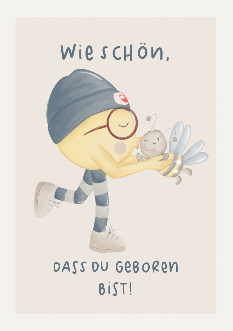Karte "Schön, dass du geboren bist"