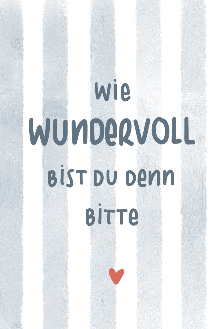 Minikarte "Wundervoll"