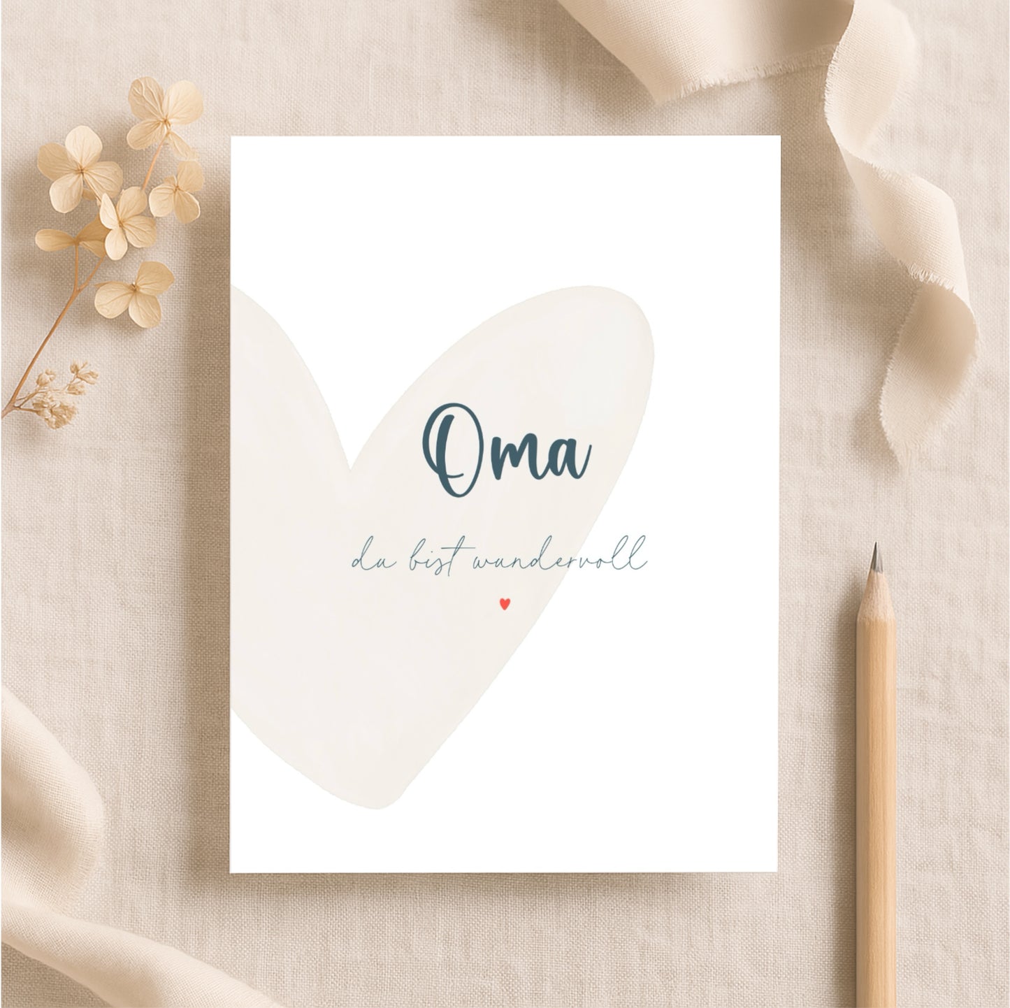 Postkarte – Spruch „Oma“