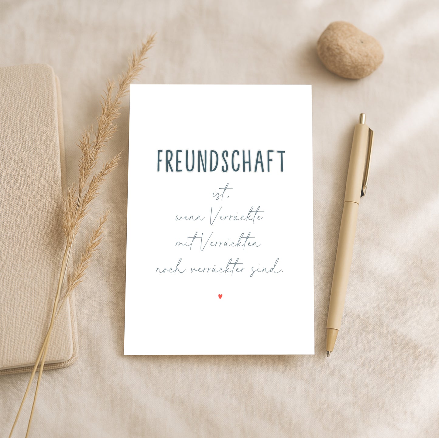 Minikarte Spruch "Freundschaft"