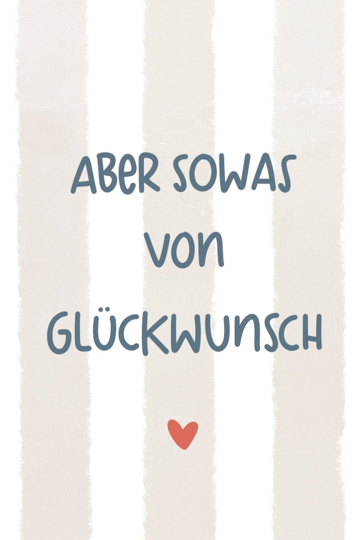 Minikarte "Glückwunsch"
