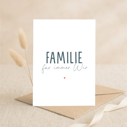 Minikarte Spruch "Familie"