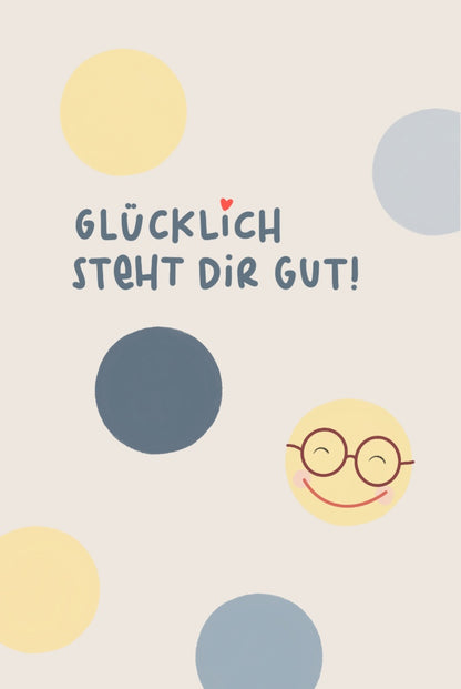 Minikarte "Glücklich"