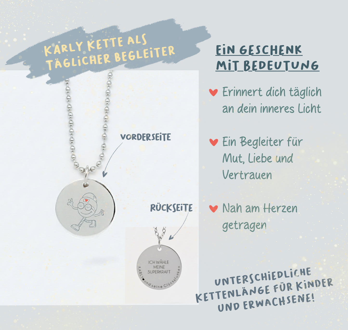 Karlys Herzkette Kinder