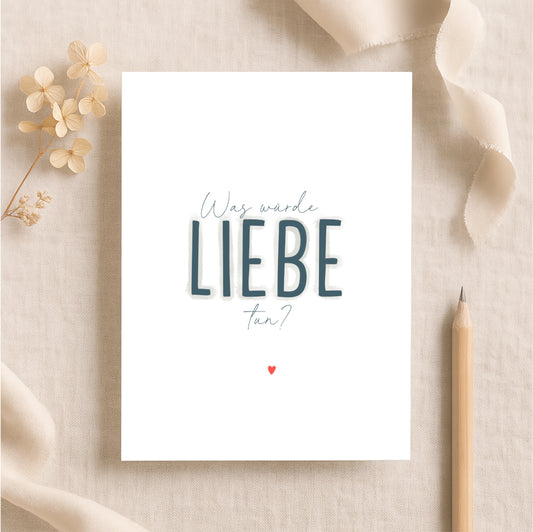 Minikarte Spruch "Liebe"