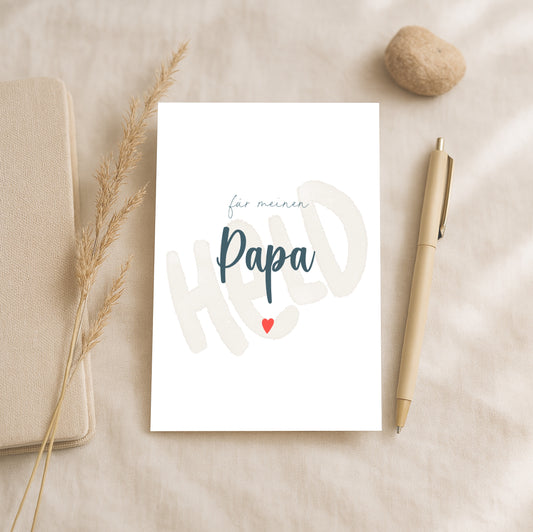 Postkarte – Spruch „Papa“