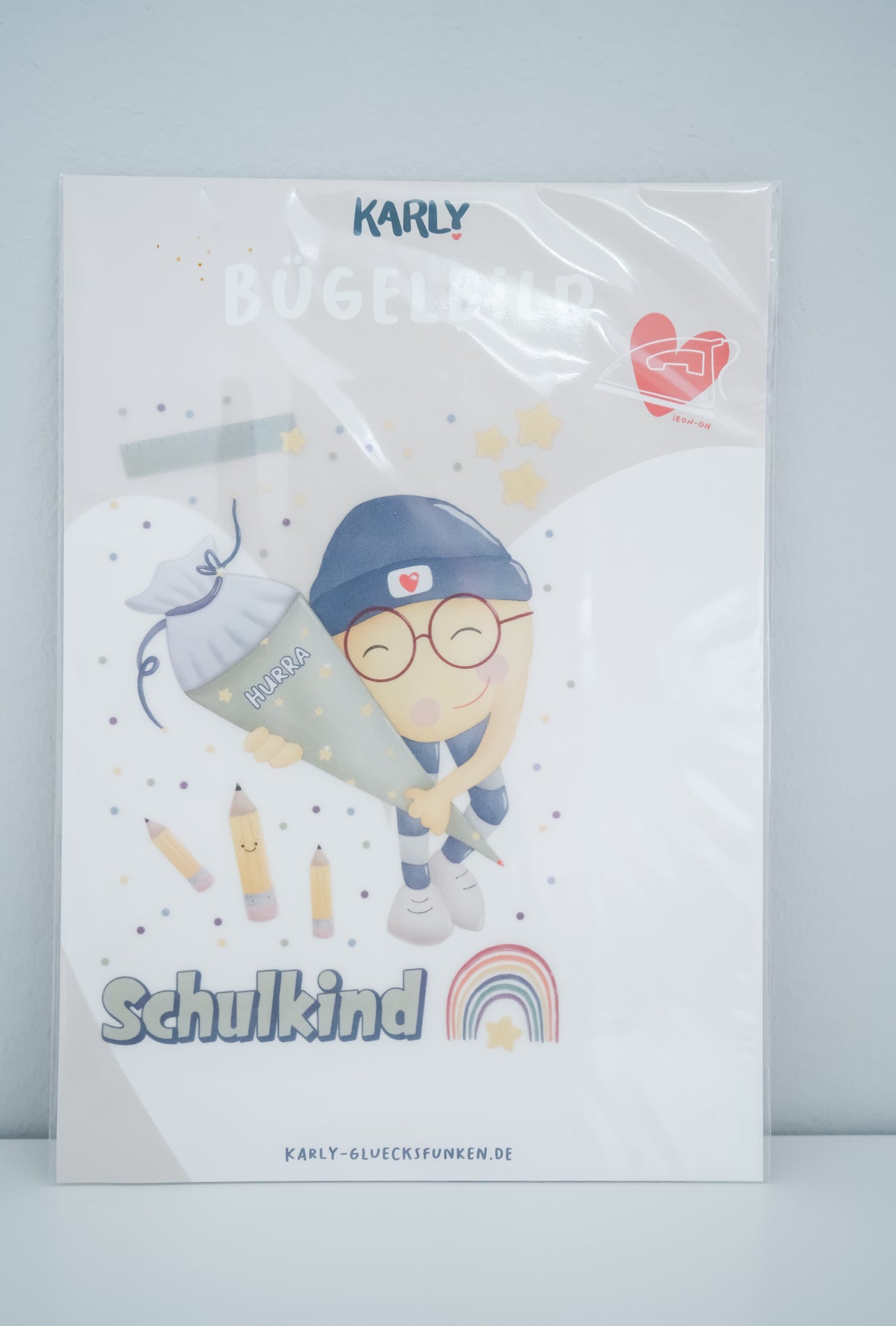 Bügelbild "Schulkind"