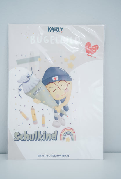 Bügelbild "Schulkind"